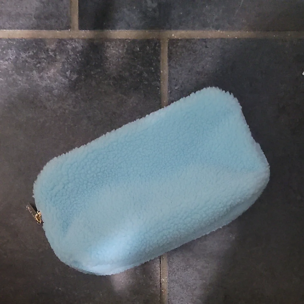 NWOT Sephora Blue Fleece Pouch Or Cosmetic Bag